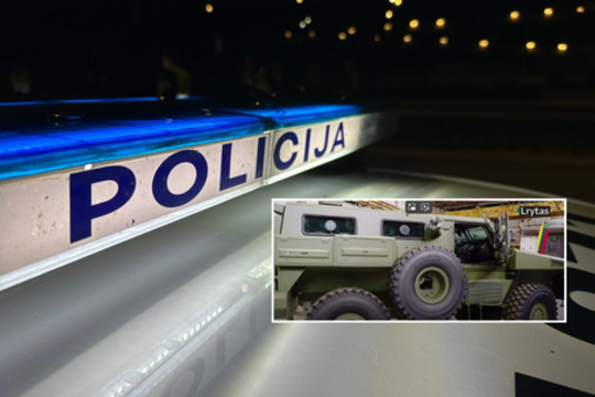 Panevėžio rajone – netikėtas policijos radinys: dėl šarvuočio „Taurus“ pradėtas ikiteisminis tyrimas