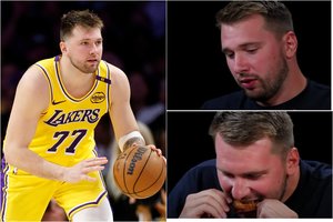 Luka Dončičius dalyvavo populiarioje laidoje: valgydamas keikėsi ir įvardijo įspūdingiausius sirgalius