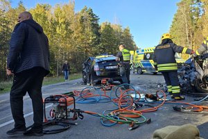 Paaiškėjo daugiau tragiškos avarijos Šilutės rajone detalių: sužeisti 8 nepilnamečiai, žuvo BMW su vaikais vykusi motina