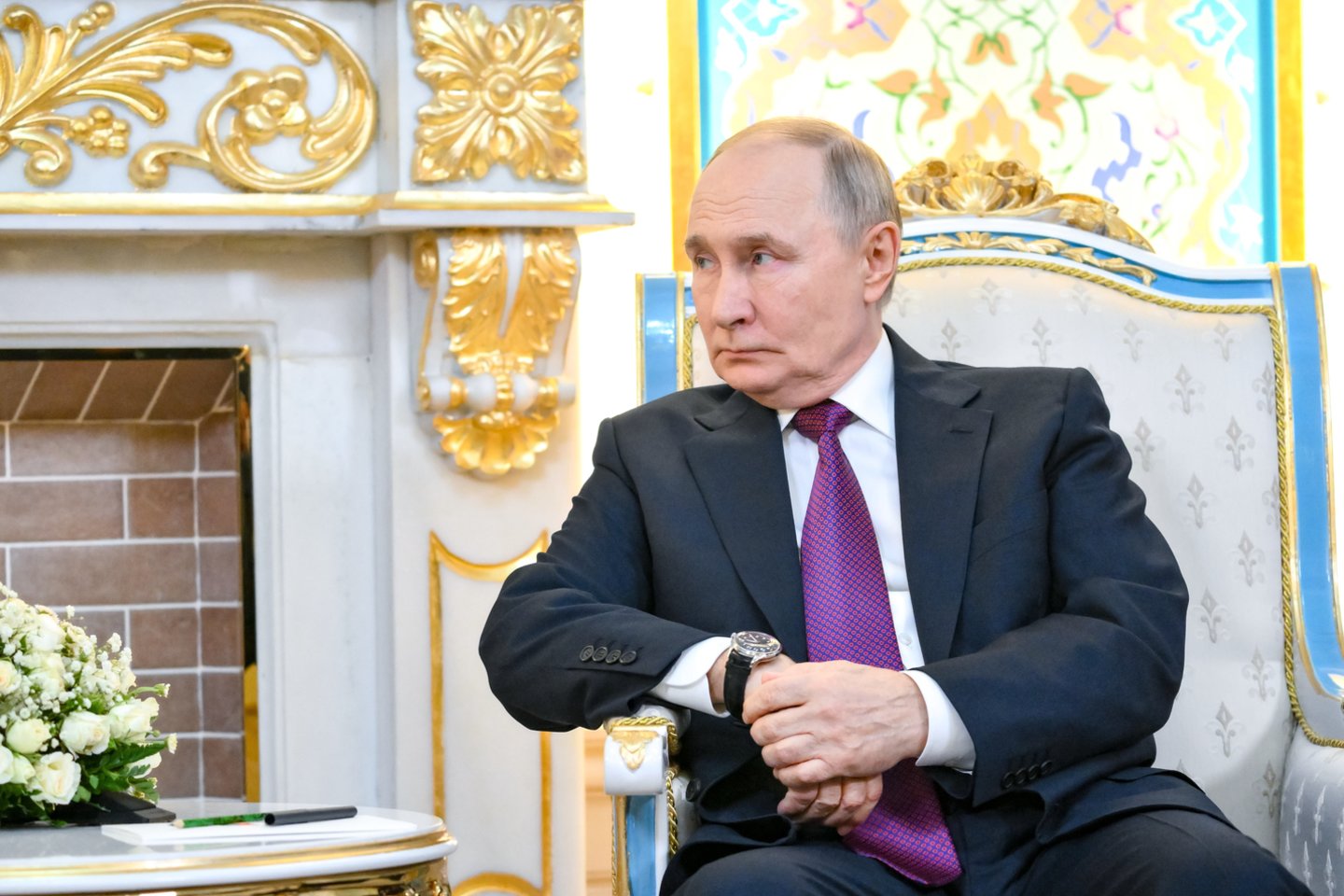 V. Putino ir I. Alijevo susitikimas.<br>EPA-ELTA nuotr.