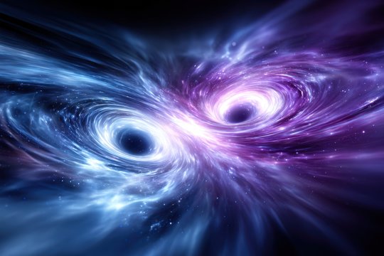 Didelė mokslo pergalė: pirmąkart užfiksuotos dvi viena apie kitą besisukančios juodosios skylės