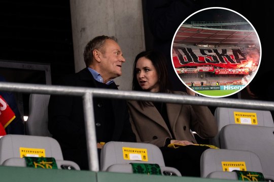 Savo rinktinės sirgalius ignoravęs D. Tuskas džiaugėsi Vilniaus lenkais