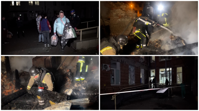 Parodė rusų bombardavimo padarinius Charkive: apgadino gydymo įstaigą ir nakvynės namus