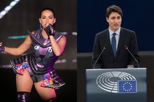 Neseniai išsiskyrusi Katy Perry šildosi nauja meile: užfiksuota besibučiuojanti su buvusiu Kanados ministru pirmininku