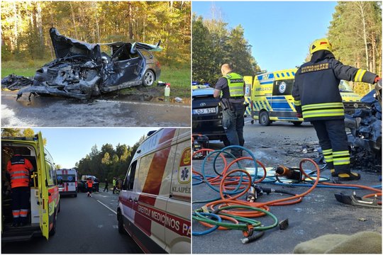 Po tragiškos automobilių kaktomušos Šilutės rajone – naujausios žinios apie vaikų būklę