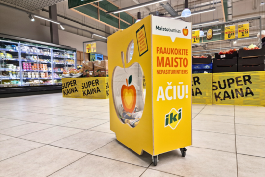 „Iki“ kviečia dalintis gerumu – parduotuvėse atsirado patogi galimybė paaukoti „Maisto bankui“