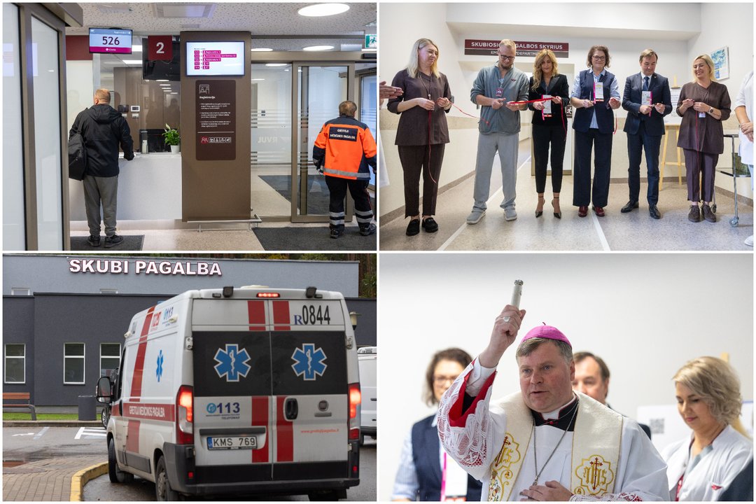 RVUL Skubios pagalbos skyriaus atidarymas<br>Lrytas (ELTA) nuotr. koliažas