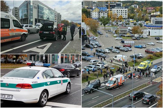 Vilniuje per valandą vos 200 metrų spinduliu – dvi skaudžios avarijos: parblokštos 3 pensininkės