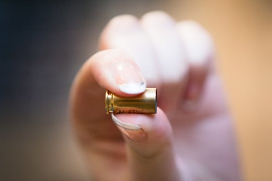 Kaune peršautas automobilio stiklas