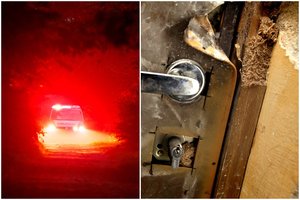 Policijos departamento pašonėje įžūliai apvogtos muzikos įrangos ir instrumentų parduotuvės