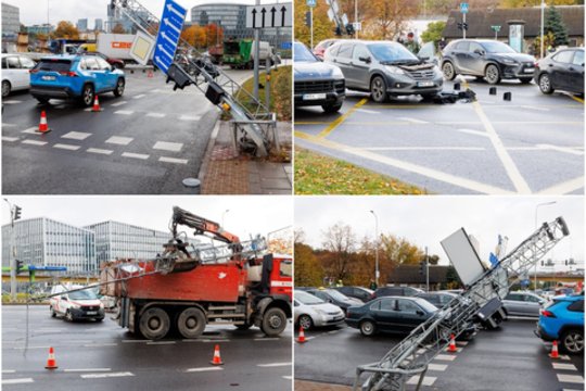 Po incidento sankryžoje – chaosas Vilniuje: užfiksavo, kas dedasi gatvėse