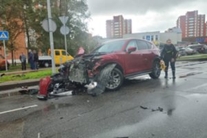Smarkus susidūrimas Klaipėdoje – prireikė medikų