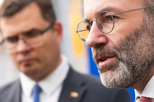 M. Weberis: „dronų sienos“ projektas nesidubliuoja su NATO iniciatyvomis, europiečių įsitraukimas būtinas