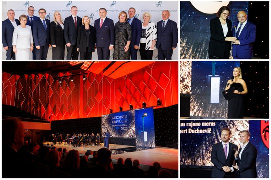 Vilniuje įteiktos „Auksinių krivūlių“ statulėlės: renginyje – šalies politikos elitas ir kiti garbūs svečiai