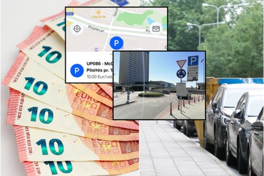 Akys nemeluoja: kai kuriose vietose Vilniuje už automobilio stovėjimą teks pakloti net 10 eurų už valandą
