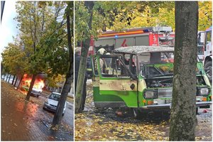 Alytuje sudegė retas sovietinių laikų automobilis