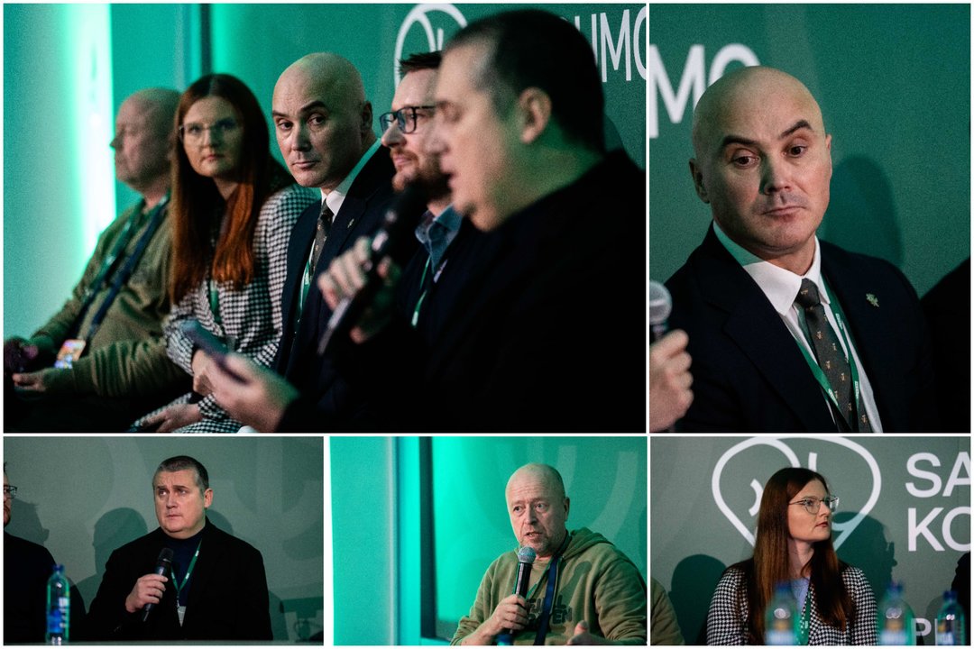 Konferencija „Saugumo kodas“: pasižvalgykite po salę Kodas: pareigūnas ir civilis<br>G.Bitvinsko nuotr.