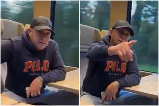 Rusas iš Latvijos užsipuolė šeimą Šveicarijos traukinyje: plinta vaizdo įrašas, aiškėja naujos detalės