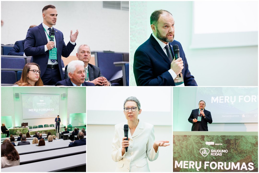 Lrytas konferencijoje „Saugumo kodas“ – forumas, suvienijęs 46 savivaldybių lyderius<br>Lrytas koliažas