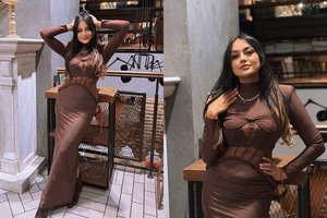 Monika Falcon pademonstravo dar vieną stulbinantį įvaizdį: pribloškė elegancija