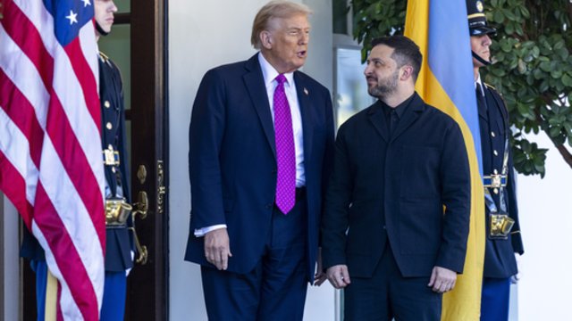 Susitikime su V. Zelenskiu pastebi vieną D. Trumpo tikslą: tai nereiškia, kad V. Putinas derėsis