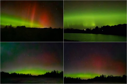 Pakelkite akis į dangų: Lietuvos danguje sužibo Šiaurės pašvaistė