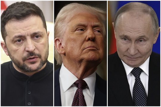 D. Trumpas vėl persigalvojo: V. Putinui – dalis Ukrainos teritorijos