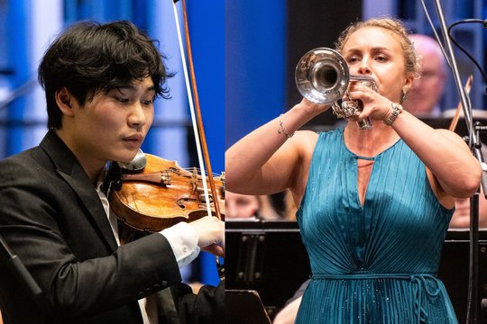 Festivalio „Gaida“ dienoraštis, pirmoji diena, atidarymas: Inmo Yangas, Matilda Lloyd ir LNSO