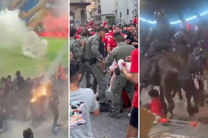 Po dėl sirgalių elgesio atšaukto Tel Avivo derbio – policijos brutalus smurtas prieš fanus