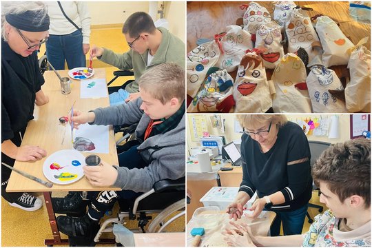 Menas, kuris stiprina: kūrybinės dirbtuvės atvėrė saviraiškos galimybes asmenims su negalia