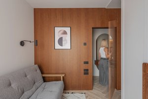 Tobulas 58 kv. m buto interjero planas – kitaip ir būti negali madingame Vilniaus rajone