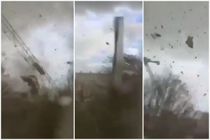 Prie pat turistų mylimo Paryžiaus – chaosas: žaibo greičiu atskriejęs tornadas griovė viską savo kelyje