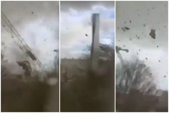 Prie pat turistų mylimo Paryžiaus – chaosas: žaibo greičiu atskriejęs tornadas griovė viską savo kelyje