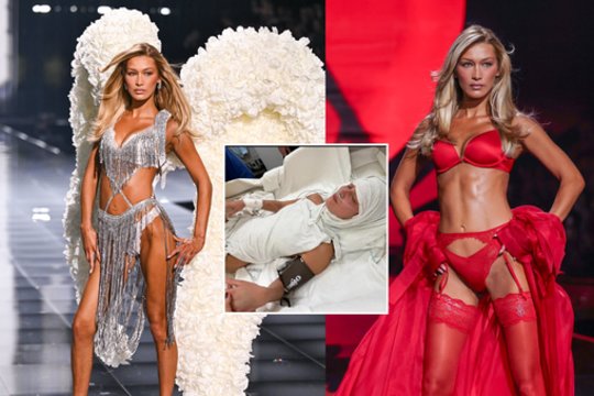 Gerbėjai sunerimo dėl B. Hadid sveikatos: per „Victoria’s Secret“ mados šou ji vos paėjo