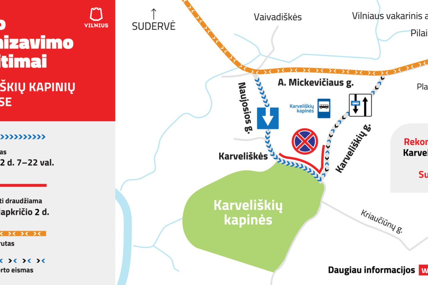 Karveliškių kapinės.<br>Vilniaus miesto sav. schema.