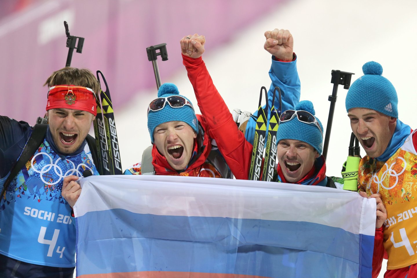 Rusijos biatlonininkams uždrausta startuoti tarptautinėje arenoje nuo 2022 metų.<br> EPA/ELTA nuotr.