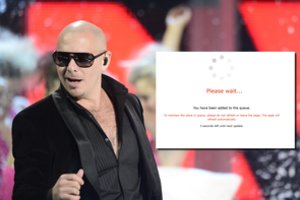 Perkantiems bilietus į Pitbull koncertą prireikė geležinės kantrybės: dėl didžiulio susidomėjimo – ilgos eilės