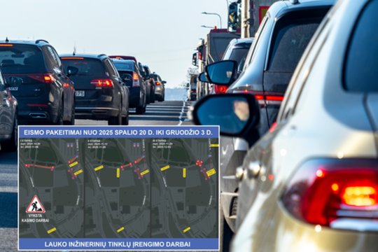 Iki pat gruodžio dalyje Vilniaus ribos eismą: vairuotojams pateikia detalią schemą
