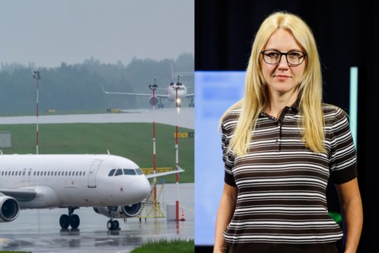 Vilniaus oro uoste atšaukti skrydžiai sujaukė D. Žeimytės-Bilienės planus: turėjo vykti namo