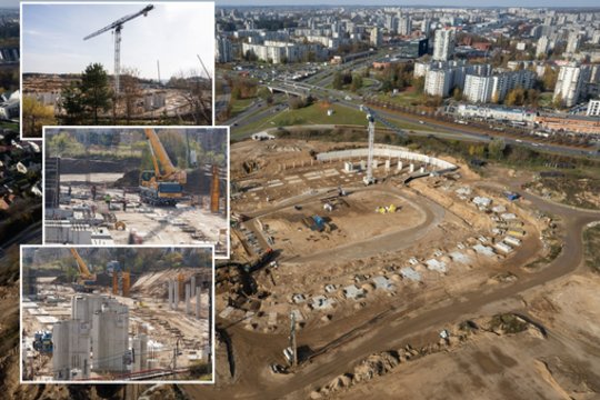 Lietuvos nacionalinis stadionas dygsta kaip ant mielių: pamatykite, kaip šiuo metu atrodo statybvietė