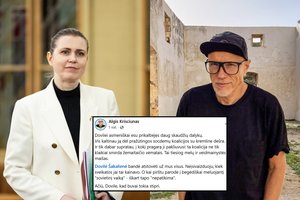 Po D. Šakalienės paviešinto įrašo – A. Kriščiūno reakcija: „Pirštu parodė į begėdiškai meluojantį „sovietinį vaiką“