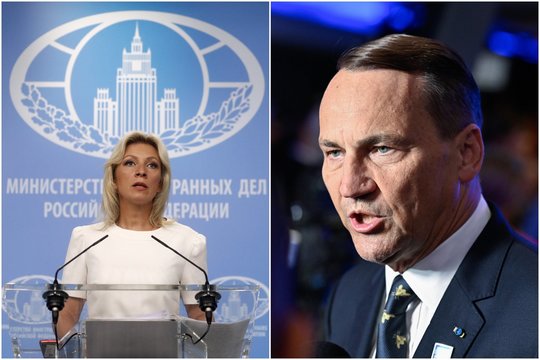 M. Zacharova vėl pratrūko: nusitaikė į R. Sikorskį