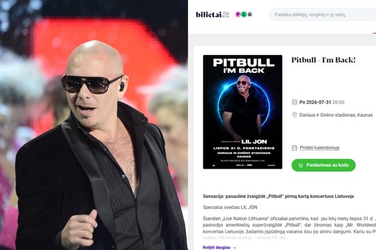 Kyla pasipiktinimo banga dėl Pitbull koncerto: pinigai nuskaičiuoti, bet bilietų – nė kvapo