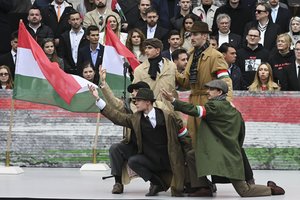 Vengrijoje – masinis protestas prieš V. Orbaną