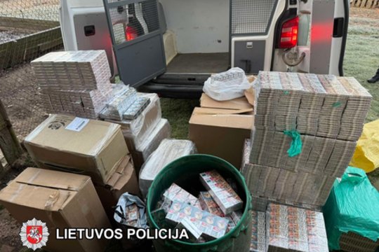 Kratos Šalčininkų rajone: rasta 16 tūkst. pakelių kontrabandinių rūkalų