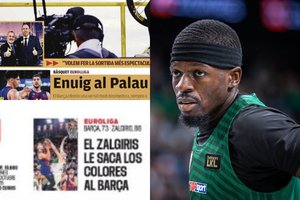 „Gėdingai“ atrodžiusi „Barcelona“ buvo išjuokta vietos spaudos: žaisliukas „Žalgirio“ rankose