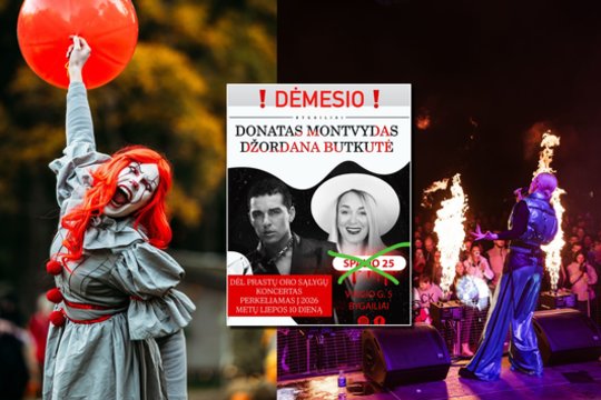 Viename didžiausių Helovino parkų – netikėtai perkeltas D. Montvydo ir Dž. Butkutės koncertas