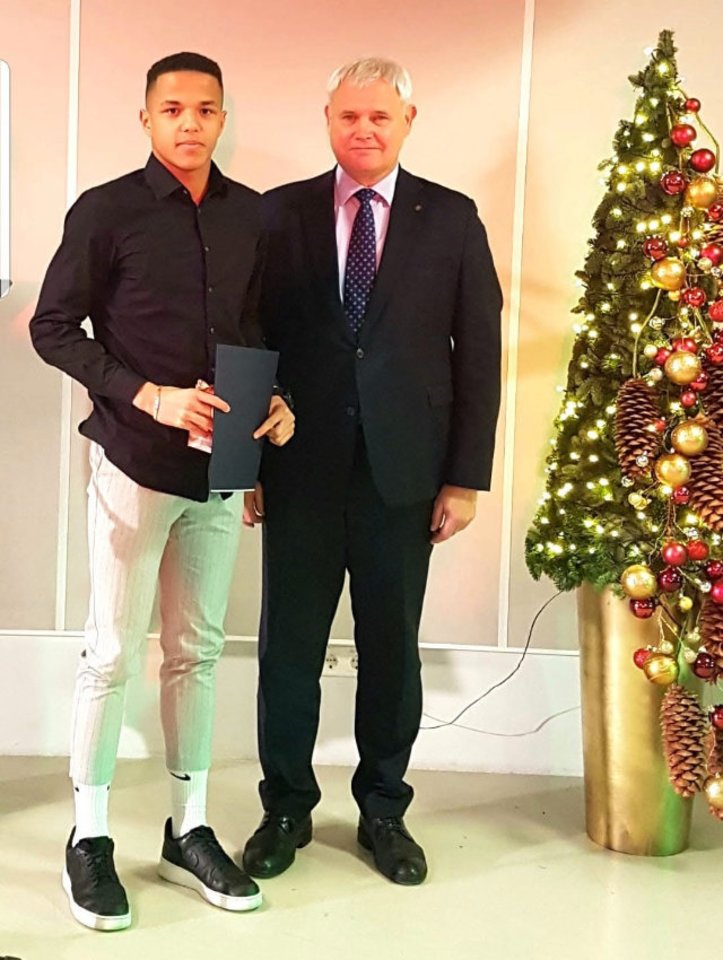 Martinas Tretjakas ir buvęs Klaipėdos miesto meras Vytautas Grubliauskas<br> Asmeninio archyvo nuotr.