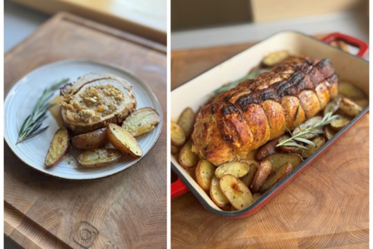 Ant stalo – nebrangus ir niekada nenusibostantis patiekalas: įdaryta kiaulienos nugarinė