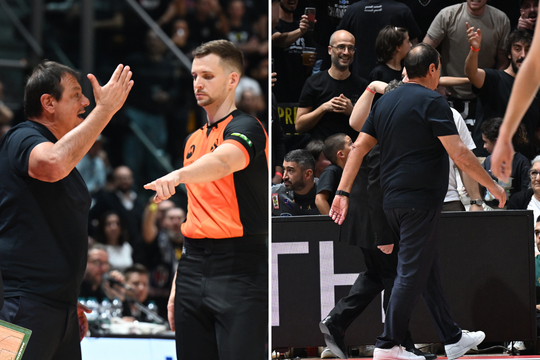 „Panathinaikos“ treneris pašėlo ir buvo išvarytas, o PAO – jokių šansų Bolonijoje